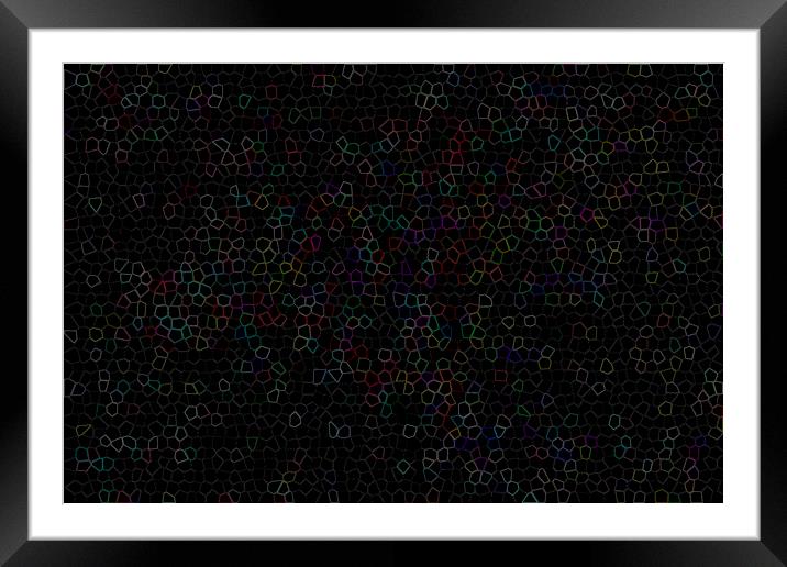 Honeycomb Abstract Framed Mounted Print by David Pyatt