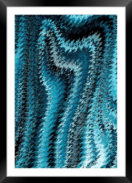 Snake Abstract Framed Mounted Print by David Pyatt