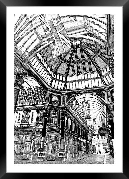 Leadenhall Market London Framed Mounted Print by David Pyatt