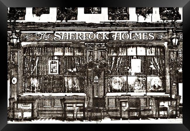 The Sherlock Holmes Pub Art Framed Print by David Pyatt
