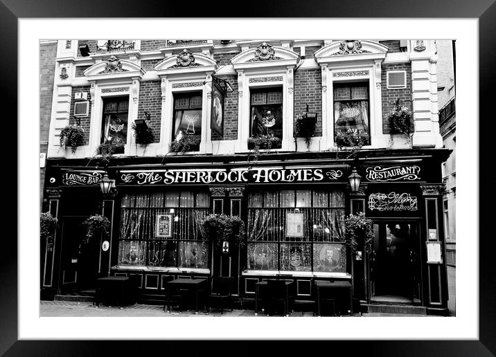 The Sherlock Holmes Pub Framed Mounted Print by David Pyatt