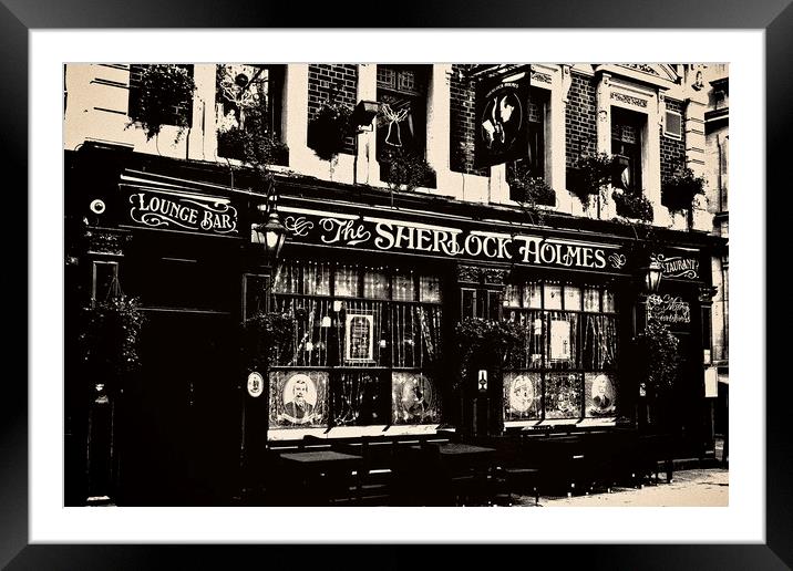 The Sherlock Holmes Pub Framed Mounted Print by David Pyatt