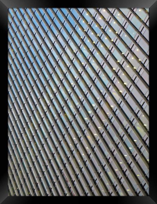 Canary Wharf Abstract Framed Print by David Pyatt
