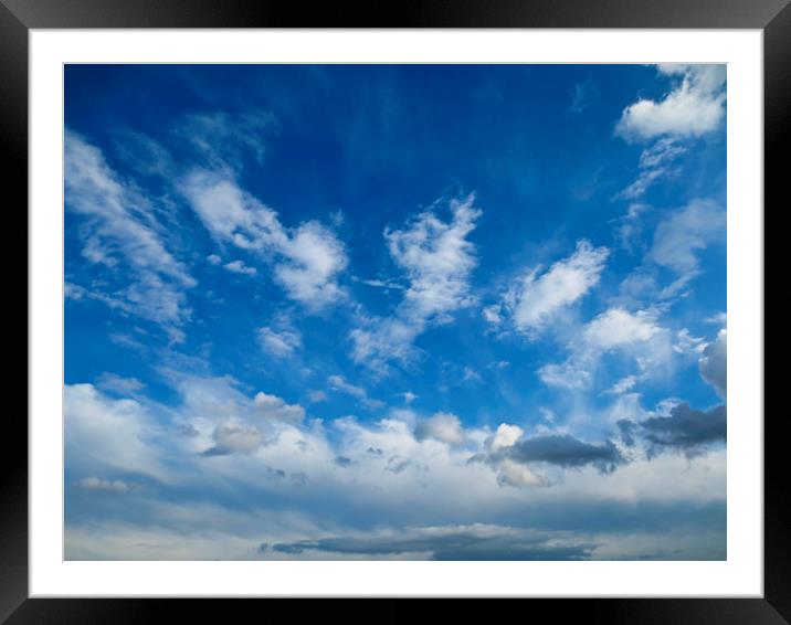 Cloud Vista Framed Mounted Print by David Pyatt