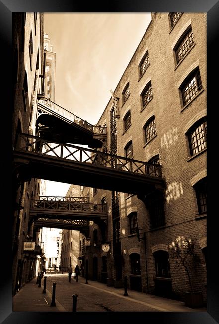 Butlers Wharf London Framed Print by David Pyatt