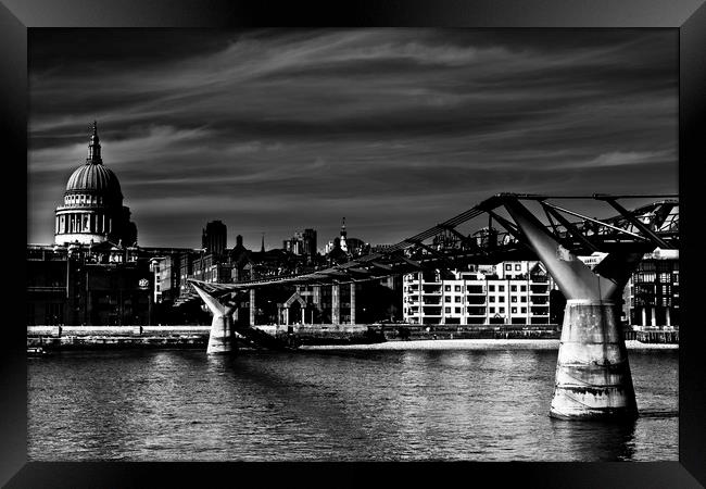 The Millennium Bridge Framed Print by David Pyatt