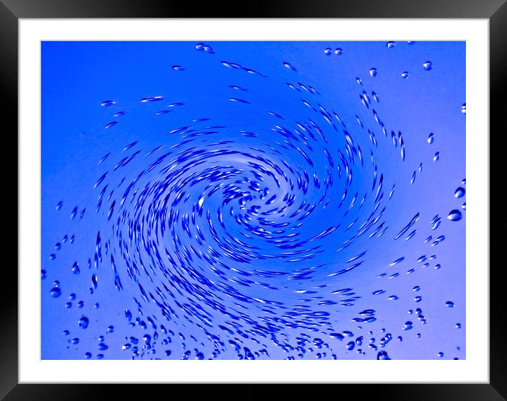 Whirlpool Art Framed Mounted Print by David Pyatt