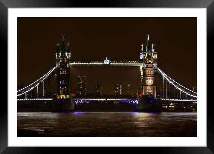 Tower Bridge Framed Mounted Print by David Pyatt
