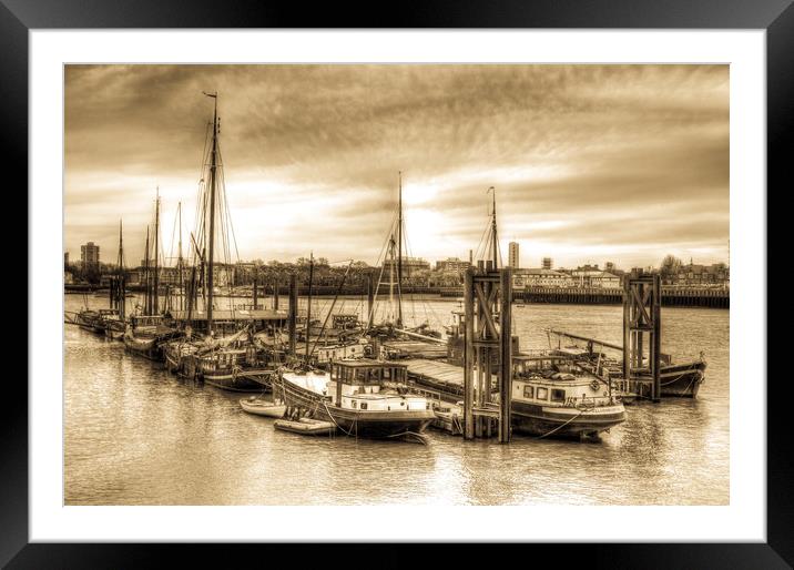 River Thames Boat Comunity Framed Mounted Print by David Pyatt