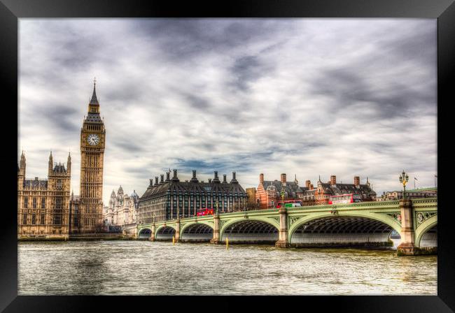 Westminster Bridge London Framed Print by David Pyatt