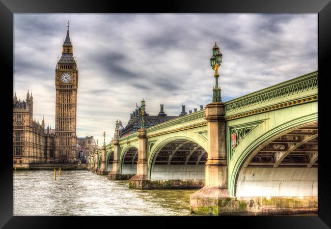 Westminster Bridge London Framed Print by David Pyatt