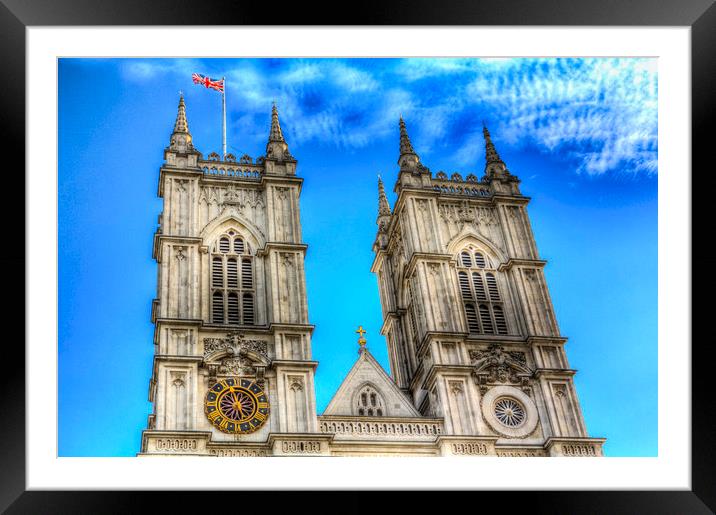 Westminster Abbey London Framed Mounted Print by David Pyatt