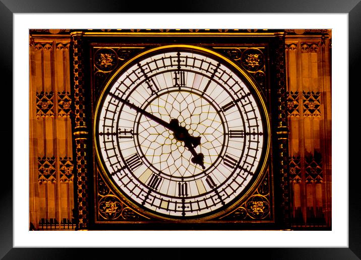 Big Ben London Framed Mounted Print by David Pyatt