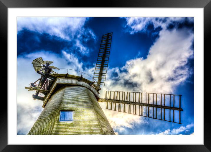 Upminster Windmill Essex Framed Mounted Print by David Pyatt