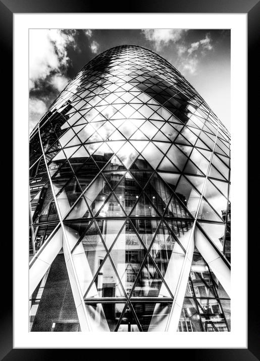 The Gherkin London Framed Mounted Print by David Pyatt