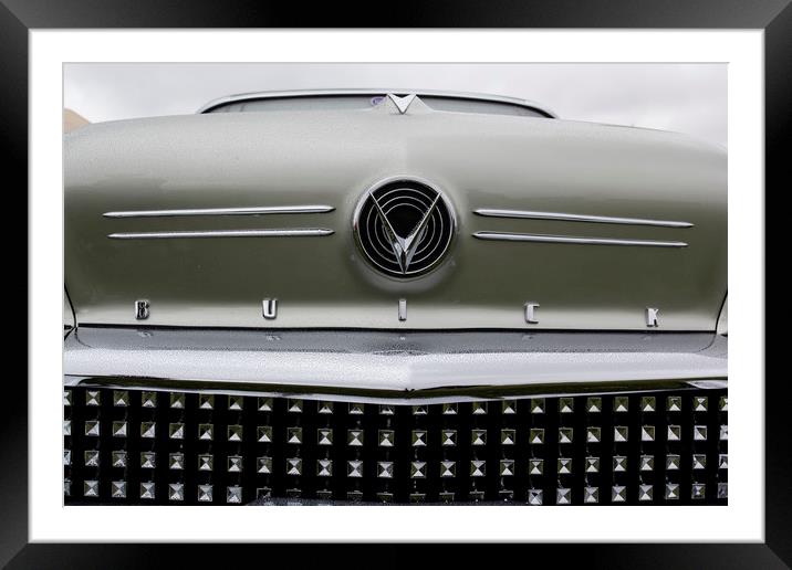 American Buick Car Framed Mounted Print by David Pyatt