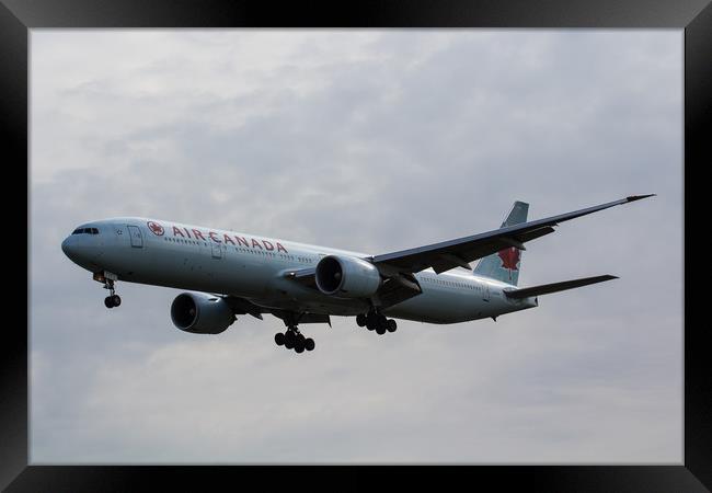 Air Canada Boeing 777 Framed Print by David Pyatt