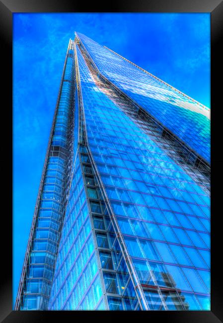 The Blue Shard London Framed Print by David Pyatt