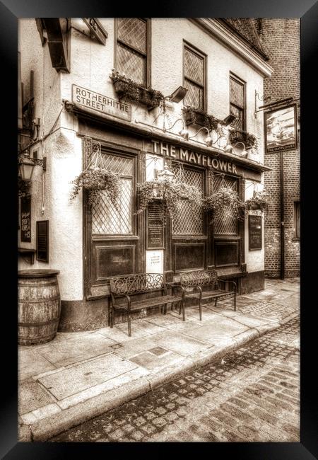 The Mayflower Pub London Vintage Framed Print by David Pyatt