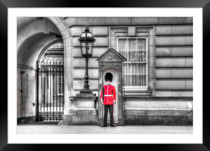 Buckingham Palace Queens Guard Framed Mounted Print by David Pyatt