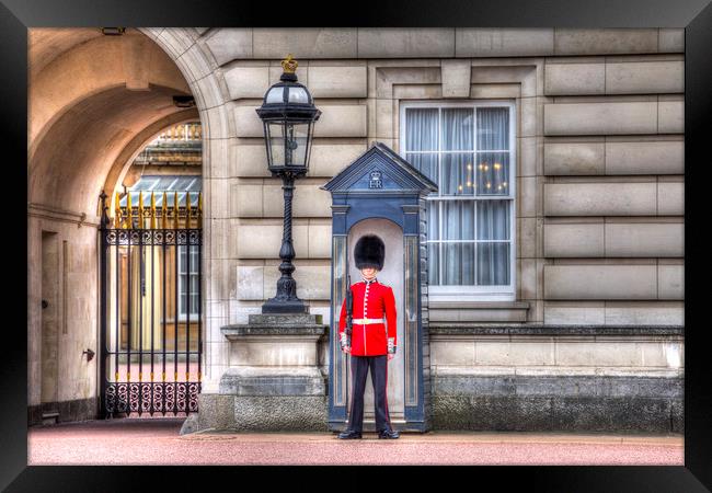 Buckingham Palace Queens Guard Framed Print by David Pyatt
