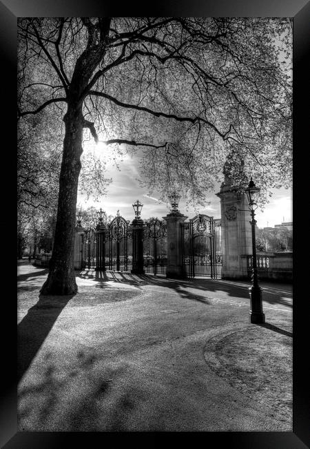 Canada Gate Green Park London Framed Print by David Pyatt