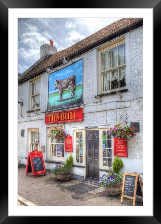 The Bull Pub Theydon Bois Framed Mounted Print by David Pyatt