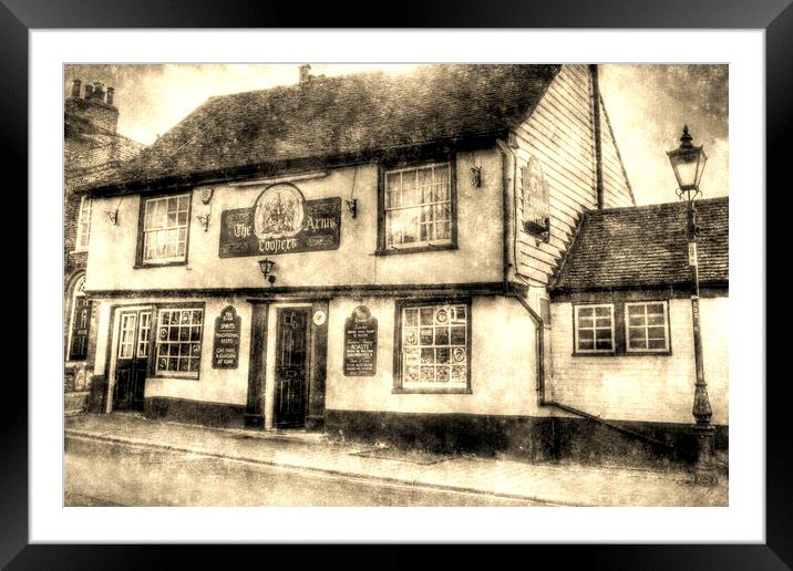 The Coopers Arms Pub Rochester Vintage Framed Mounted Print by David Pyatt