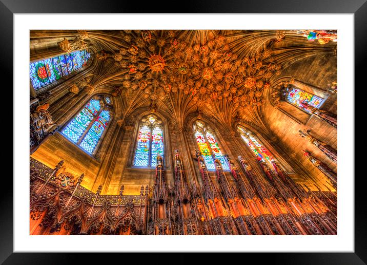 The Thistle Chapel St Giles Cathedral Edinburgh Framed Mounted Print by David Pyatt