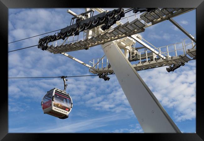 Emirates Cable Car London Framed Print by David Pyatt