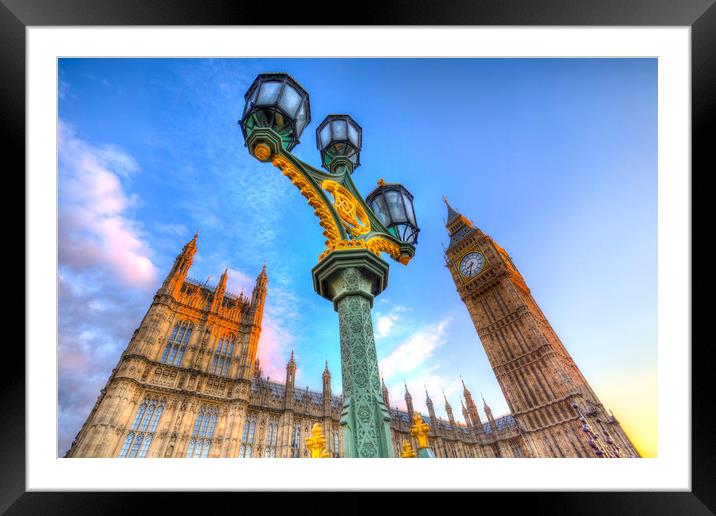 Houses Of Parliament London Framed Mounted Print by David Pyatt