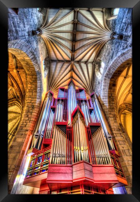St Giles Edinburgh Cathedral Organ Framed Print by David Pyatt