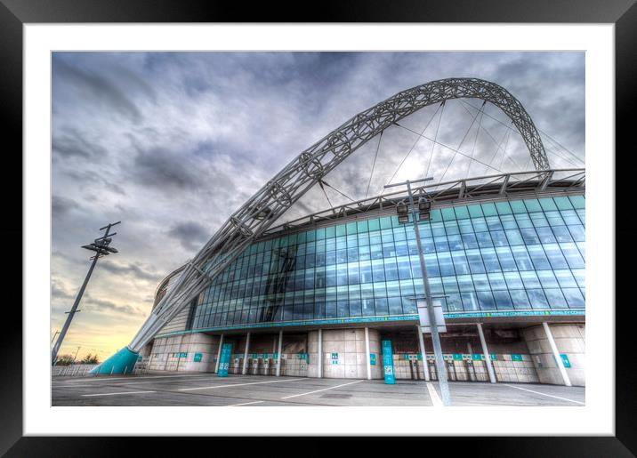 Wembley Stadium London Framed Mounted Print by David Pyatt