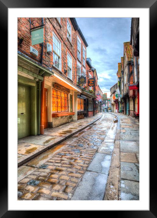 The Shambles York Framed Mounted Print by David Pyatt