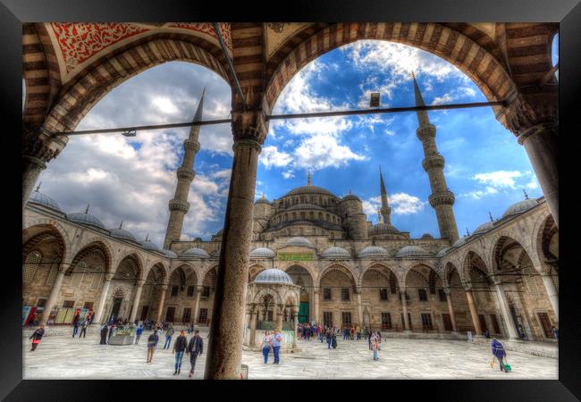 The Blue Mosque Istanbul Framed Print by David Pyatt