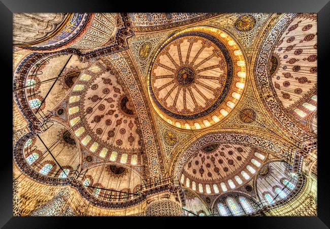 The Blue Mosque Istanbul  Framed Print by David Pyatt