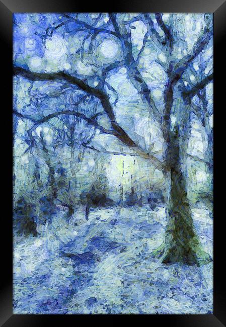 The Blue Forest Art Framed Print by David Pyatt