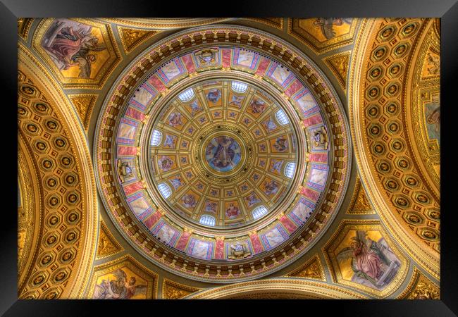 St Stephens Basilica Budapest Hungary Framed Print by David Pyatt