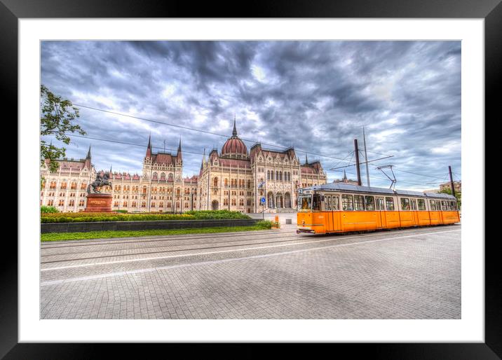 Budapest Parliament Framed Mounted Print by David Pyatt