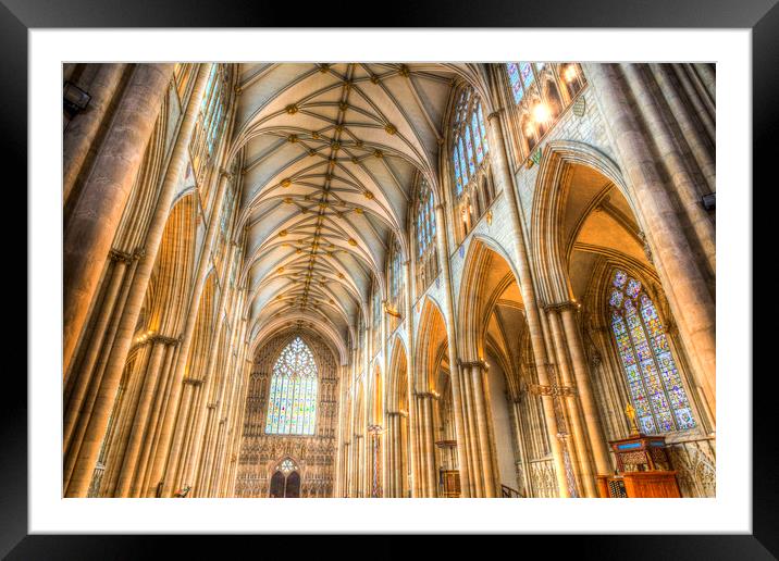 York Minster Cathedral Framed Mounted Print by David Pyatt