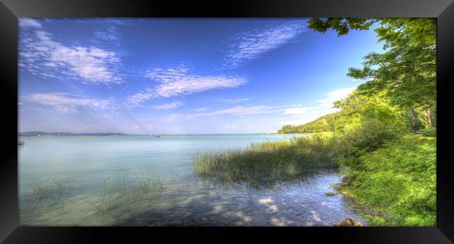 Lake Balaton Hungary Framed Print by David Pyatt