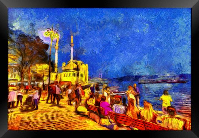 Istanbul Van Gogh Framed Print by David Pyatt