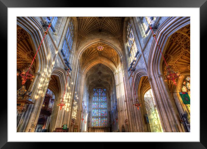 Bath Abbey Framed Mounted Print by David Pyatt