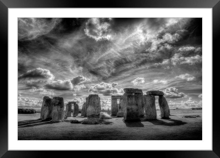 Stonehenge Vista  Framed Mounted Print by David Pyatt