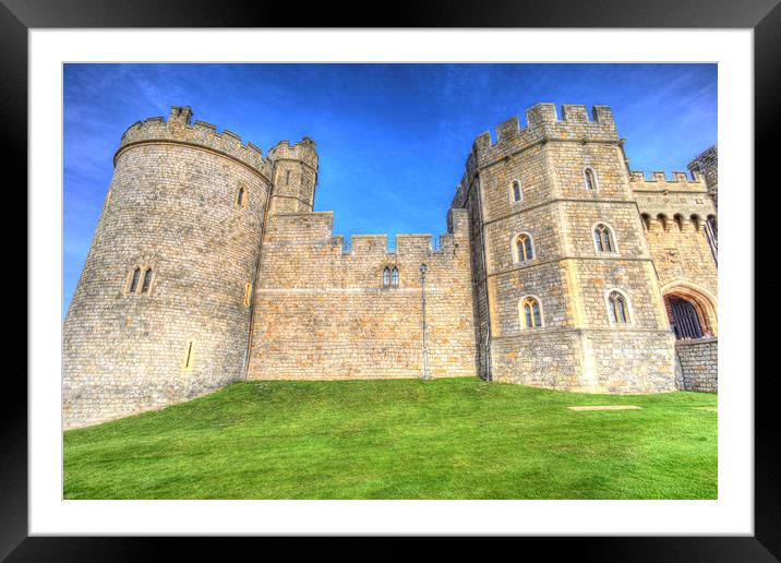 Windsor Castle Framed Mounted Print by David Pyatt