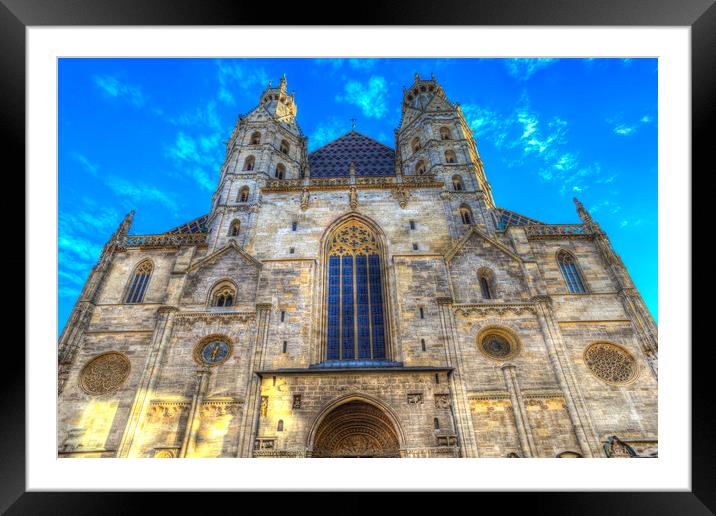 St Stephen's Cathedral Vienna Framed Mounted Print by David Pyatt