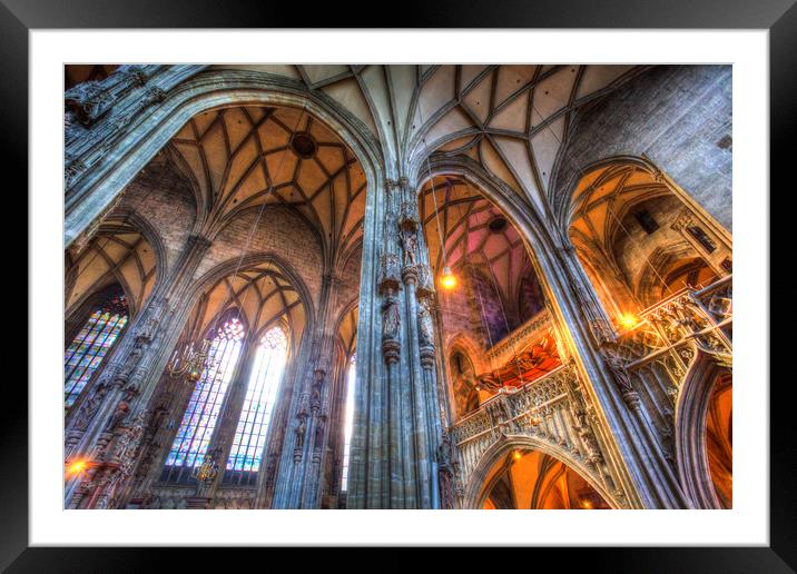 St Stephens Cathedral Vienna Framed Mounted Print by David Pyatt