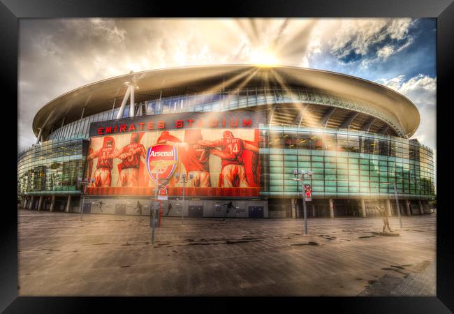  Emirates Stadium  Framed Print by David Pyatt
