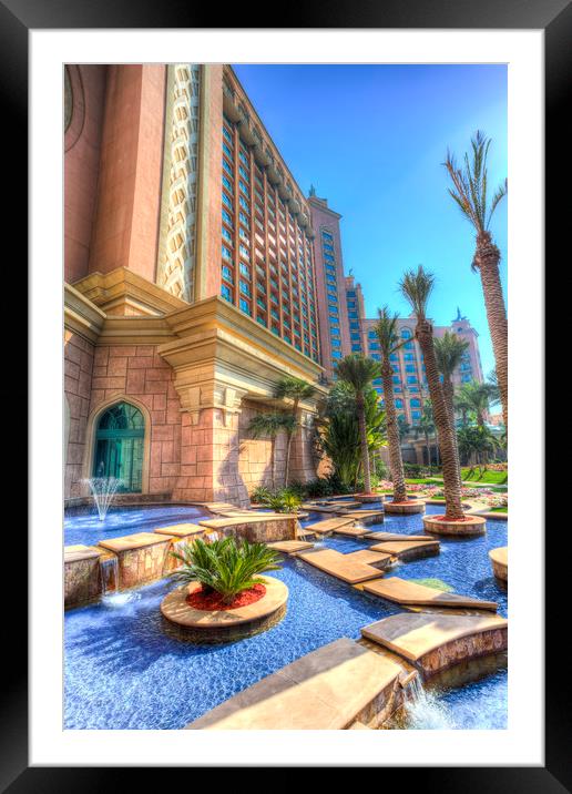 Atlantis Palm Hotel Dubai Framed Mounted Print by David Pyatt