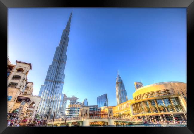 Burj Khalifa Dubai Framed Print by David Pyatt